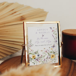 Möhippa för Butterflay Lila Blommigt Poster