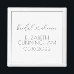Möhippa för Chic av  av minimal Elegant Magnet<br><div class="desc">Denna enkla och moderna design består av sans serif och lekfull kursiv typografi med doodle-hjärtan. Perfekt för bröllop möhippa party favors.</div>