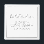 Möhippa för Chic av  av minimal Elegant Magnet<br><div class="desc">Denna enkla och moderna design består av sans serif och lekfull kursiv typografi med doodle-hjärtan. Perfekt för bröllop möhippa party favors.</div>