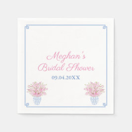 Möhippa för Chic, blå och Rosa Pappersservett