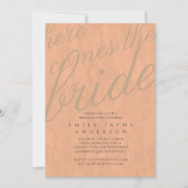 Möhippa för Cinnamon Spice Typography Inbjudningar