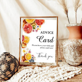 Möhippa för Citrus Advice- för huvudsaksundersökni Poster