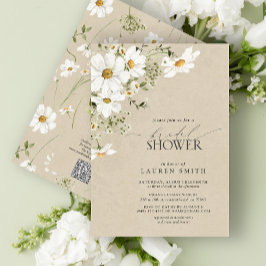 Möhippa för Daisy av Rustic Watercolor för QR-kod Inbjudningar