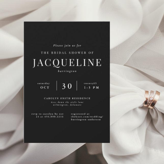 Möhippa för din B/W-Elegant Inbjudningar (Skapare uppladdad)