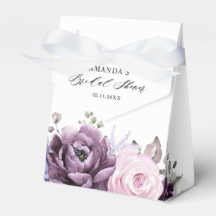 Möhippa för Dusty Lila Blooms Blommigt Presentaskar