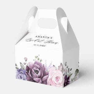 Möhippa för Dusty Lila Blooms Blommigt Presentaskar