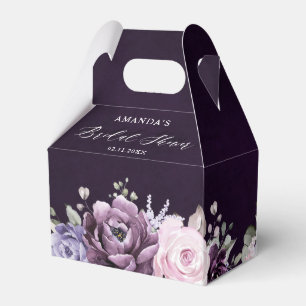Möhippa för Dusty Lila Blooms Blommigt Presentaskar