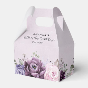 Möhippa för Dusty Lila Blooms Blommigt Presentaskar