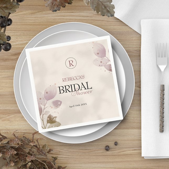 Möhippa för Dusty Muted  Rosa Blommigt Pappersservett (Skapare uppladdad)