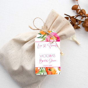 möhippa för elegant av rosa orange peonies till f presentetikett