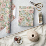 Möhippa för Elegant av vintage Presentpapper<br><div class="desc">Förbättra ditt utrymme med det här fantastiska blommönstret för vintage, som innehåller en vacker mängd ömtåliga blommor i mjuka pastellnyanser. Den här konsten visar upp stora peonier, ro och andra blommor som är sammanvävda med lush grey mot en mjuk bakgrund. Den klassiska designen framkallar en känsla av tidlös elegans och...</div>