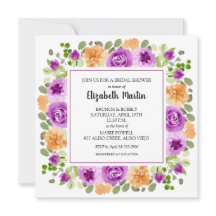 Möhippa för elegant Lila Blommigt