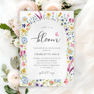 Möhippa för elegant Rosa Blommigt Inbjudningar