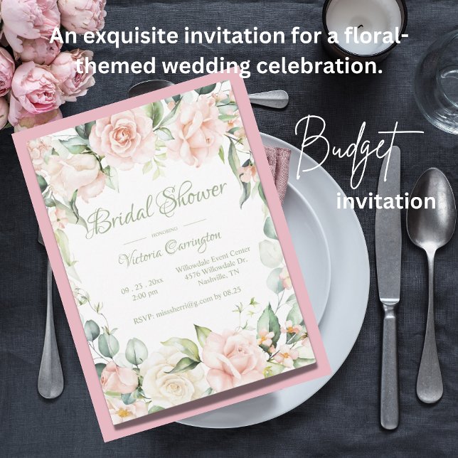 Möhippa för elegant Sage Rosa Blommigt  budget (Skapare uppladdad)