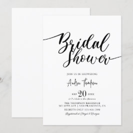 Möhippa för enkel Elegant-skript Inbjudningar