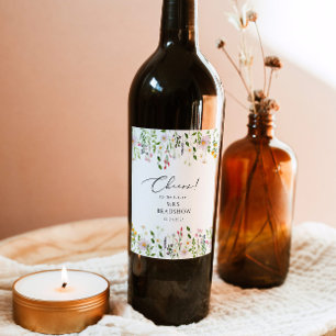 Möhippa för enkla jokertecken vinflaska etikett