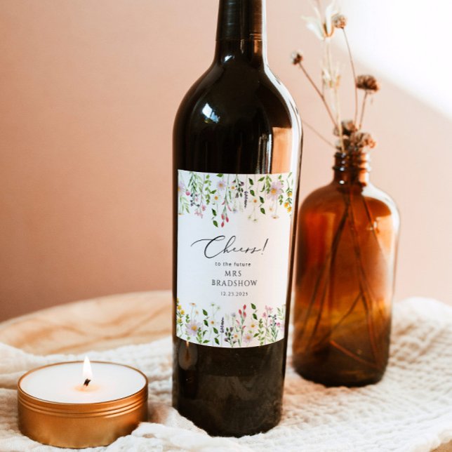 Möhippa för enkla jokertecken vinflaska etikett (Skapare uppladdad)