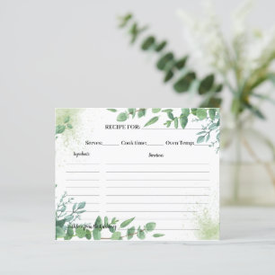 Möhippa för Eucalyptus Greenery Recipe Card
