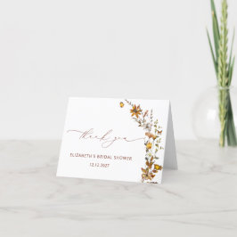 Möhippa för fallande Blommigt - tack för ditt kort