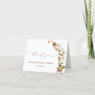 Möhippa för fallande Blommigt - tack för ditt kort