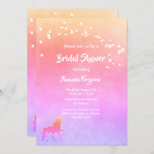 Möhippa för färgad av majs och regnbåge inbjudningar