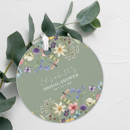 Möhippa för färgämnen för Grönten Sage Sage Gåvor Etiketter