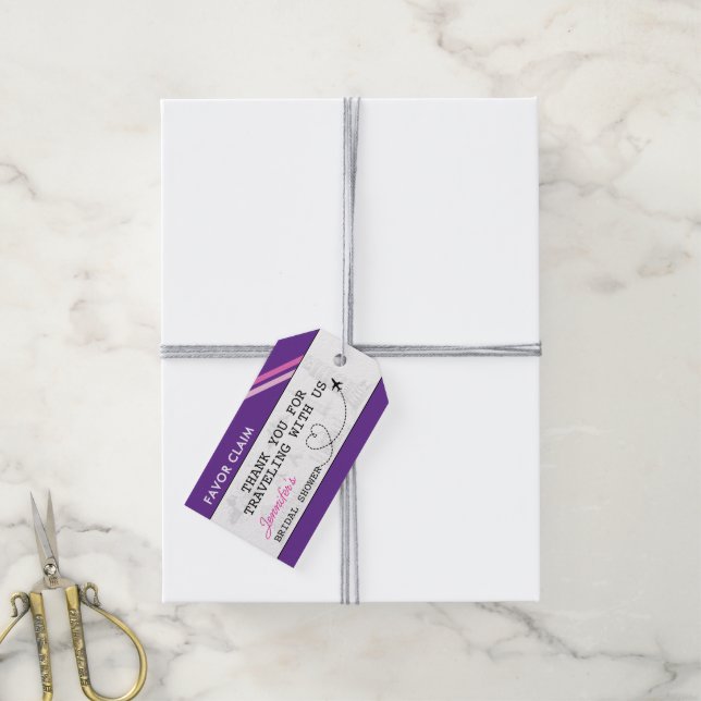 Möhippa för favoritanspråk för lila presentetikett (Med Snöre)