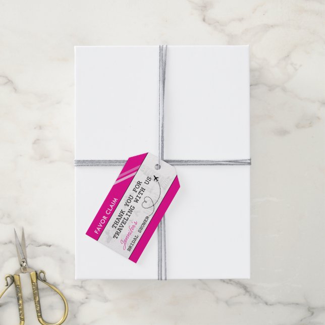 Möhippa för favoritanspråk för rosa presentetikett (Med Snöre)