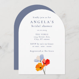 Möhippa för fet Blommigt Inbjudningar