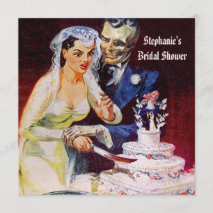 Möhippa för för Halloween fasabrud & Doom Inbjudningar