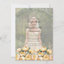 Möhippa för foto med Arch Butter-Gult Inbjudningar