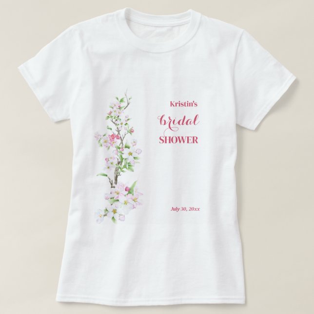 Möhippa för fullständigt Anpassade av Apple-Blomma T Shirt (Design framsida)