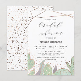 Möhippa för geometrisk Chic för aktuarier och succ Inbjudningar