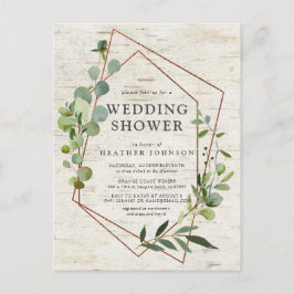 Möhippa för geometrisk eukalyptus av koppar meddelande vykort