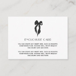 Möhippa för Gifter sig av svart elegant Tilläggskort