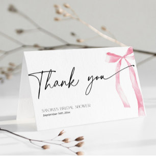 Möhippa för Gifter sig Coquette Rosa Bow Shes Tack Kort