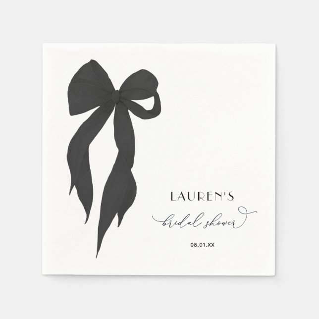 Möhippa för Gifter sig svarta blanksteg Pappersservett (Framsidan)