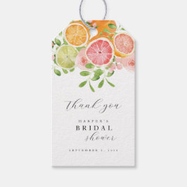 Möhippa för Grönt av vattenfärgen Blommigt för kor Presentetikett