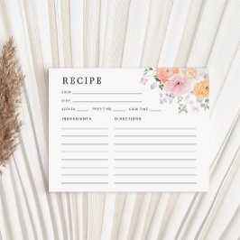 Möhippa för hämtning av färgad Pastel Blommigt Tilläggskort