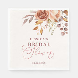 Möhippa för hösten Fall Boho-Blommigt Pappersservett