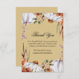 Möhippa för höstfällessäsong i thanksgiving tack kort