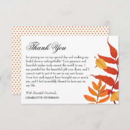 Möhippa för höstfalltema för elegant tack kort