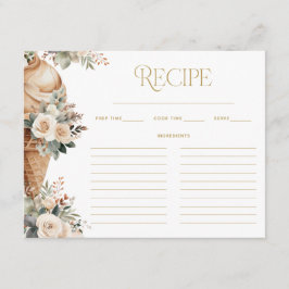 Möhippa för ice Cream ScoopUp Blommigt Recipe Tilläggskort