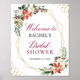 Möhippa för ivoriansk rödspoinsettia Guld Ram Poster