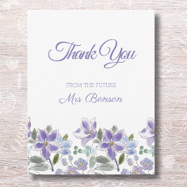 Möhippa för kvinnlig Lilac-Blommigt Tack för ditt 