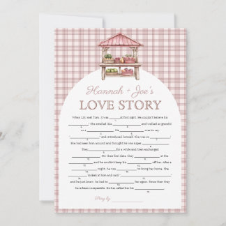 möhippa för land-Kärlek-storiskt spelkort Inbjudningar