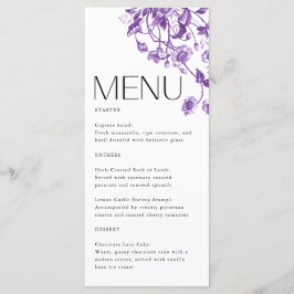 Möhippa för Lila av vintage Fransk Blommigt Meny
