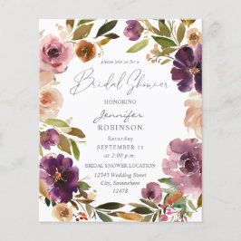 Möhippa för Lila och Rosa av Blommigt V2 stor Flygblad