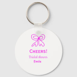 Möhippa för lila rosa av  lägger till namn nyckelring