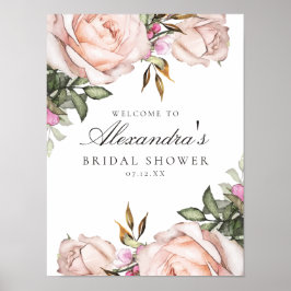 Möhippa för ljus rosa Blommigt Poster